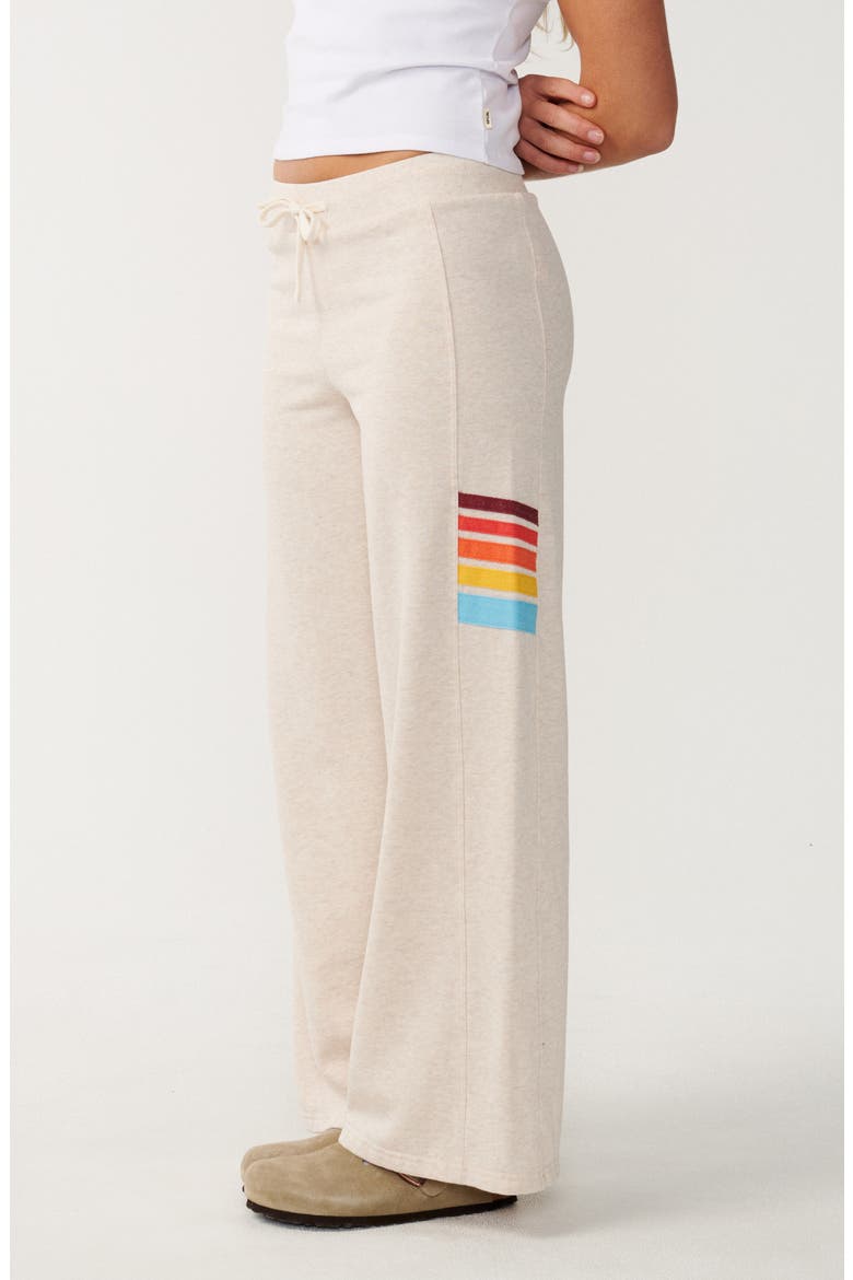 Surf Revival Wide Leg Fleece Pants, Alternate, color, OATMEAL MARLE