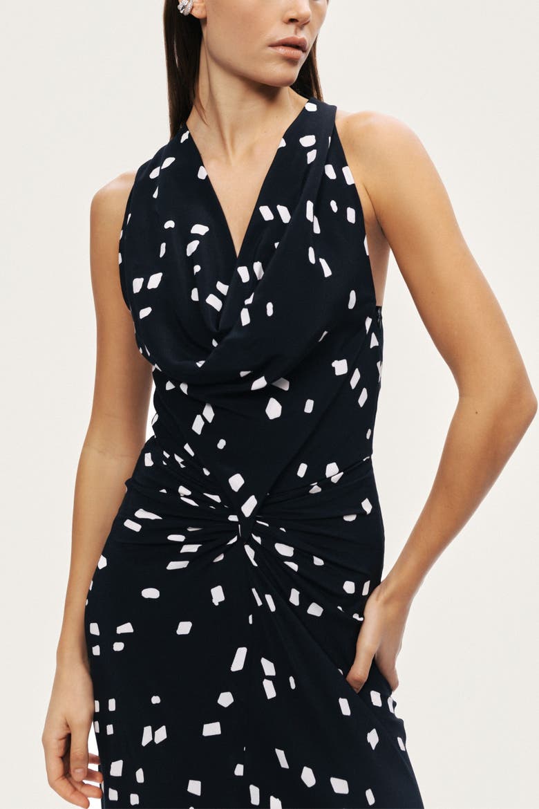 Halter Neck Printed  Maxi Dress, Alternate, color, Multi-Colored