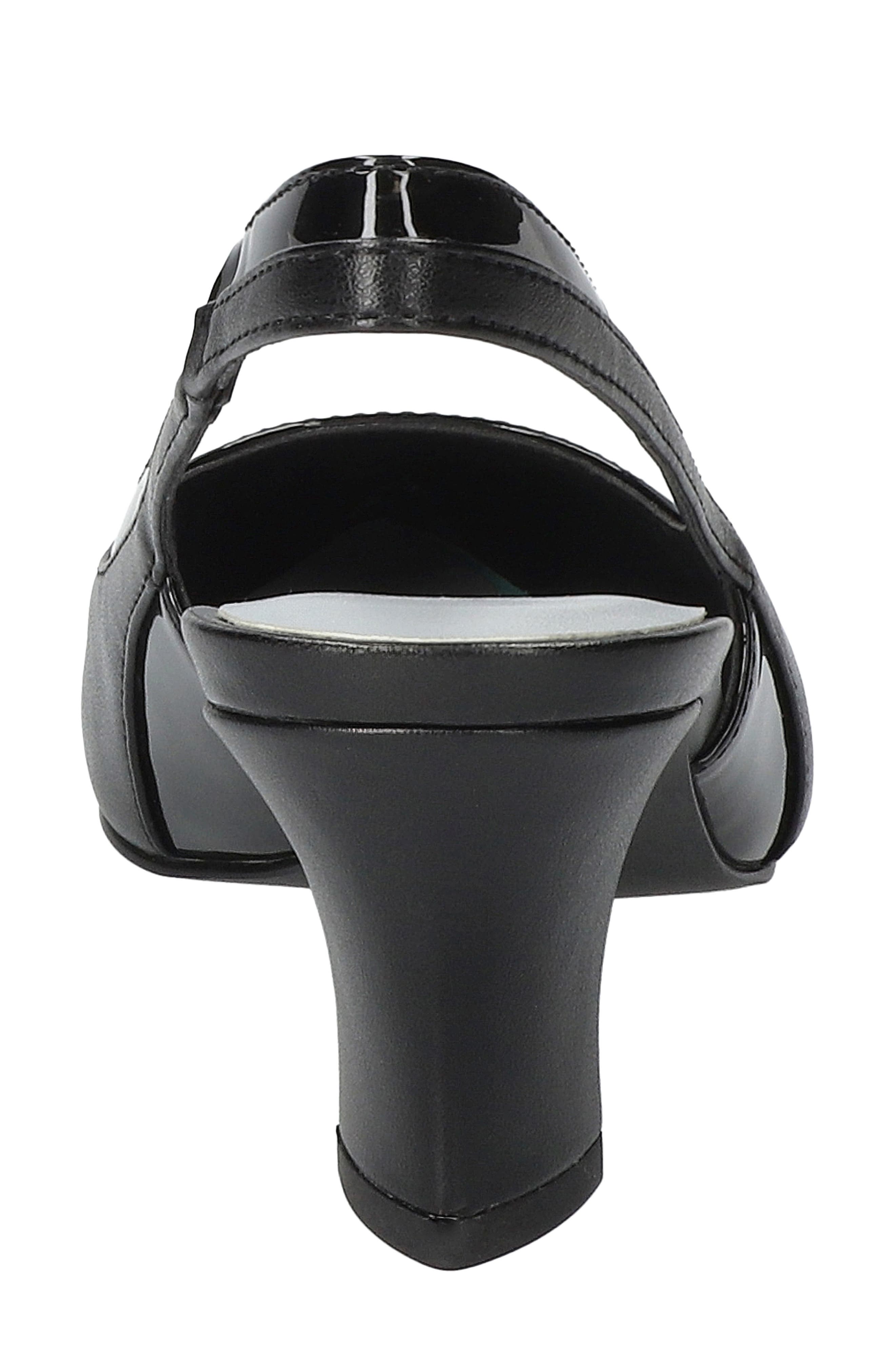 EASY STREET Dessa Slingback Pointed Toe Pump, Alternate, color, Black-Patent