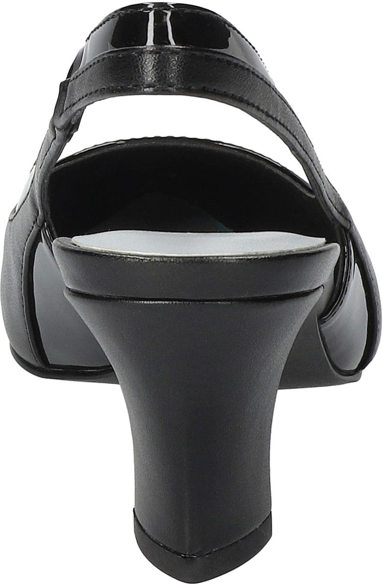EASY STREET Dessa Slingback Pointed Toe Pump, Alternate, color, Black-Patent
