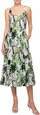 MELLODAY Fit & Flare Midi Sundress