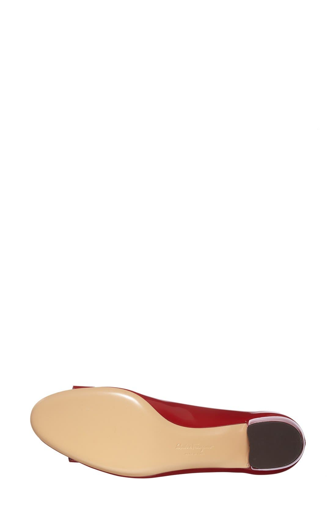 FERRAGAMO Vara Pump, Alternate, color, Rosso Patent