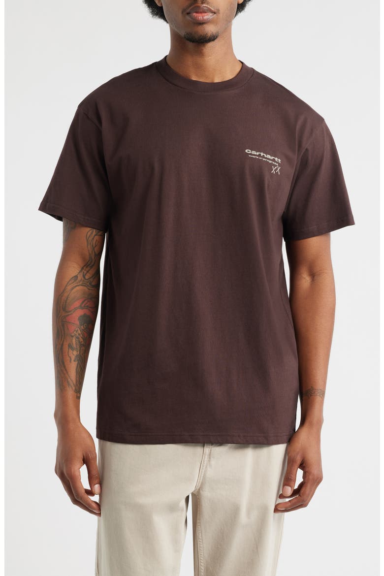 Garble Logo Graphic T-Shirt, Main, color, PALISANDER