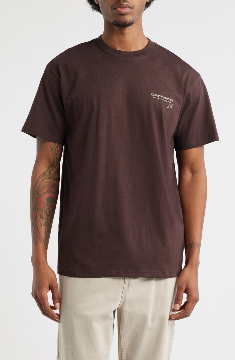 Carhartt Work In Progress Garble Logo Graphic T-Shirt, Main, color, Palisander