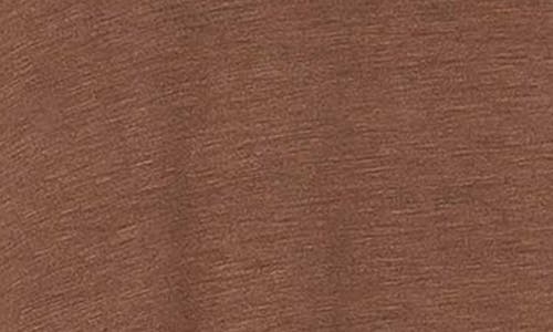 L I V D Evelyn Bubble Hem Jersey Midi Dress In Tobacco Dark