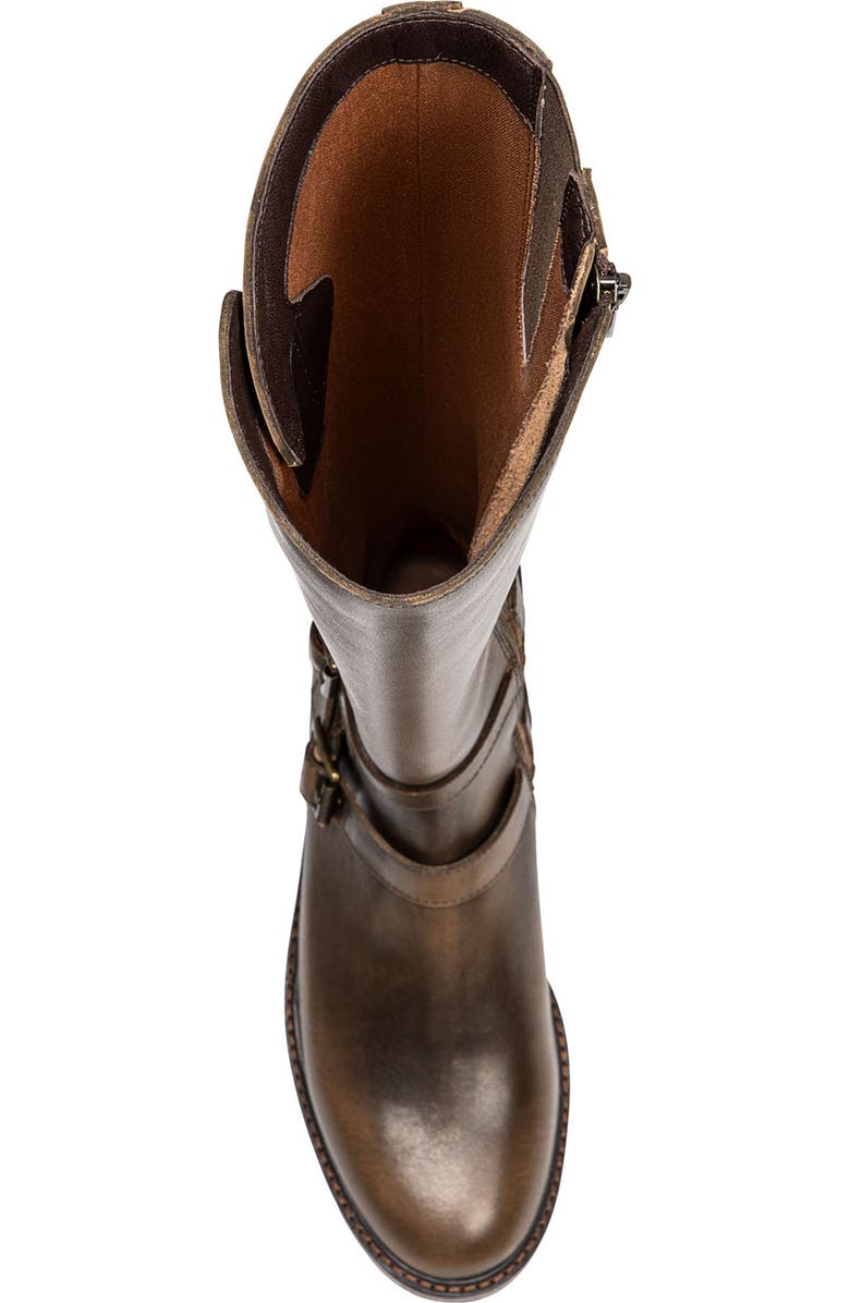 Donald Pliner Carlota Knee High Moto Boot, Alternate, color, Dark Brown