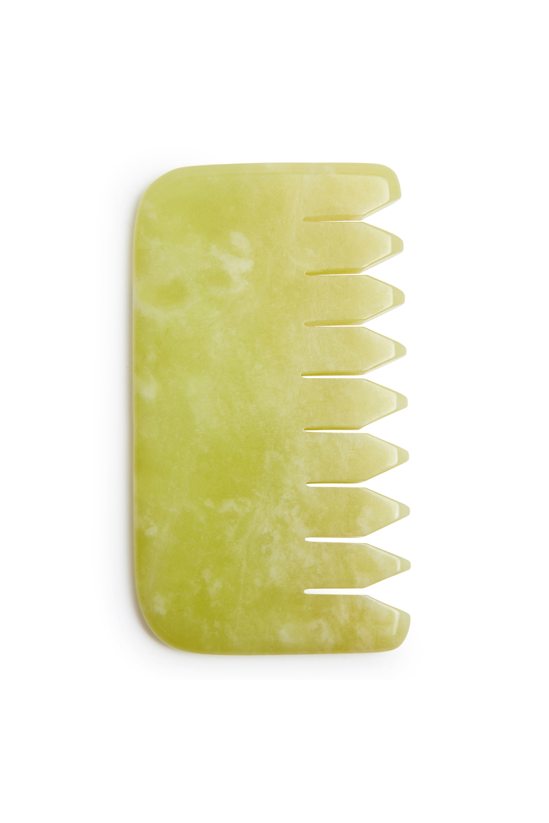 Luxurious Jade Crystal Gua Sha Comb, Main, color, Green