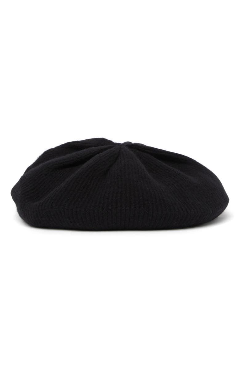Vince Camuto Ribbed Cashmere Beret, Main, color,