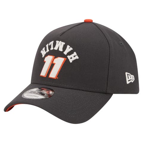 Men's New Era Black Denny Hamlin Upside-Down Chain Stitch A-Frame 9FORTY Adjustable Hat