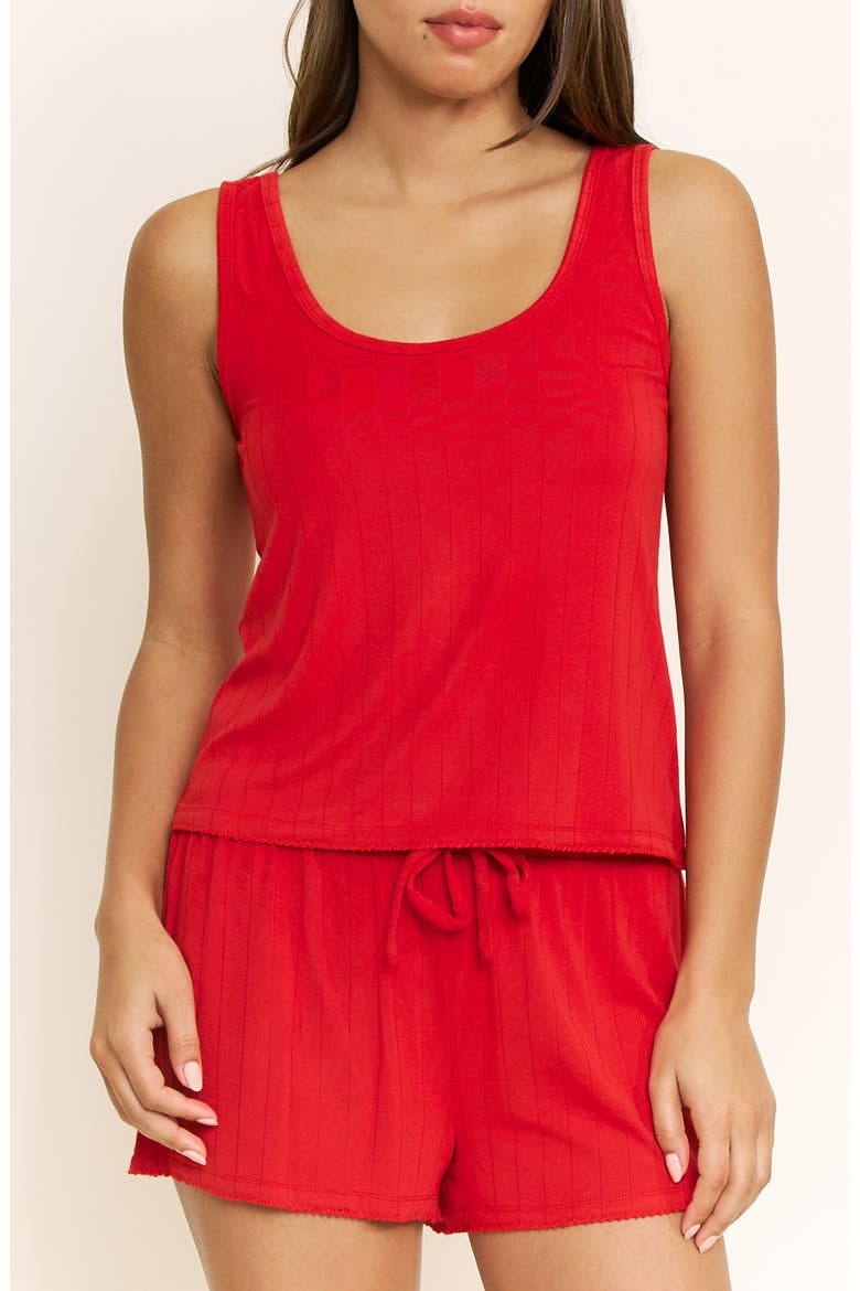 Cloud Modal Rib Tank, Main, color, HOLLY RED