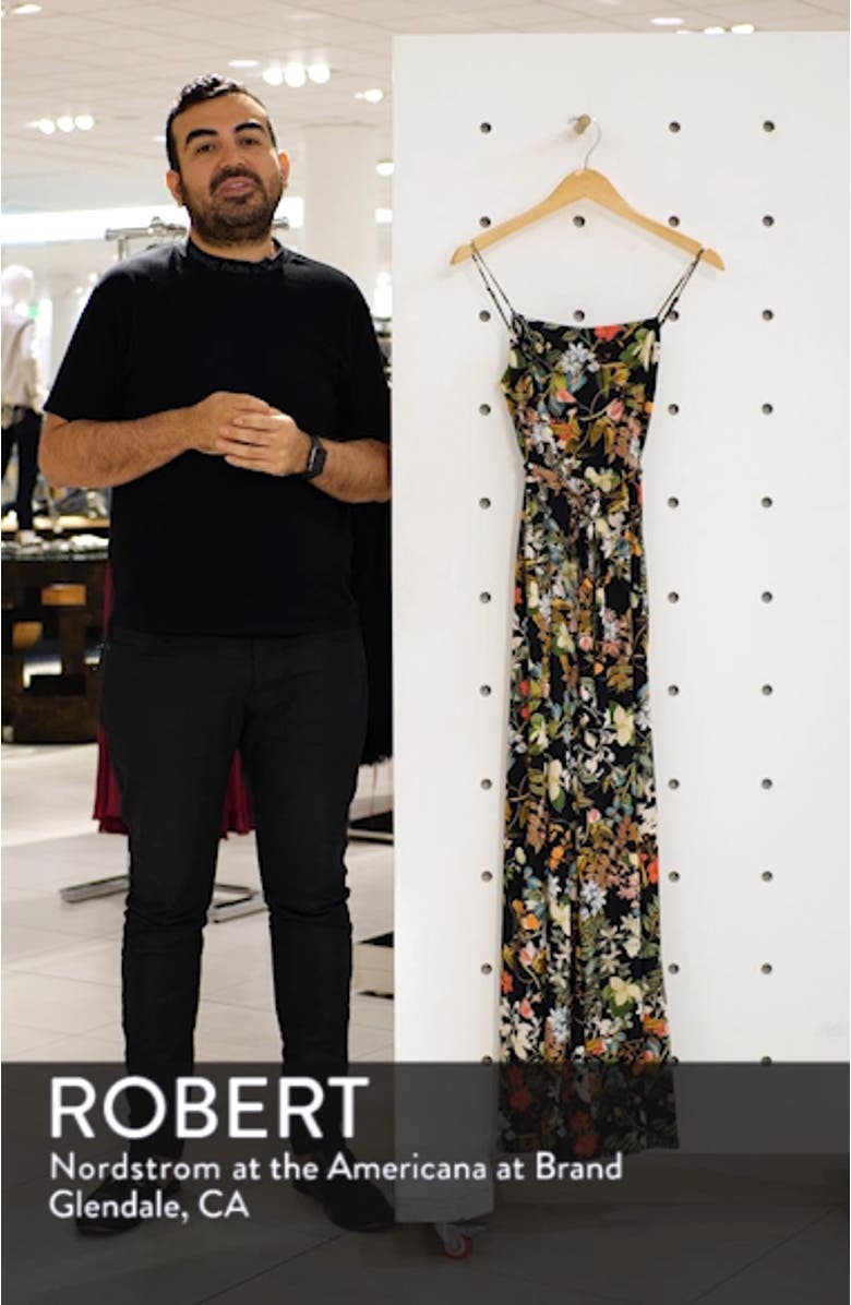 Forbidden Love Botanical Print Jumpsuit, sales video thumbnail