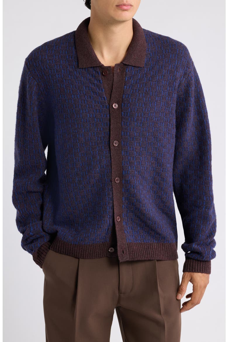 Thor Polo Cardigan, Main, color, DEEP TRUFFLE