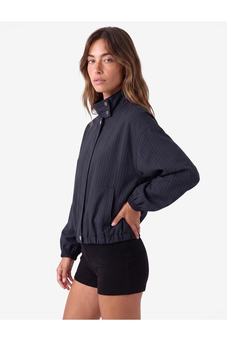 Oversized Bomber Jacket, Alternate, color, MARINE STRIPE