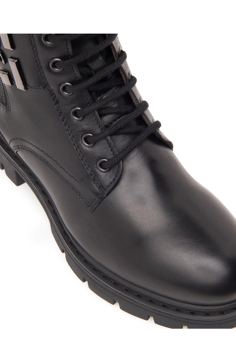 NeroGiardini Logo Strap Bootie, Alternate, color, Black