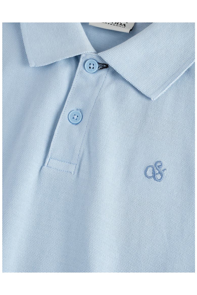 Washed Cotton Piqué Polo, Alternate, color, WINDSURFER