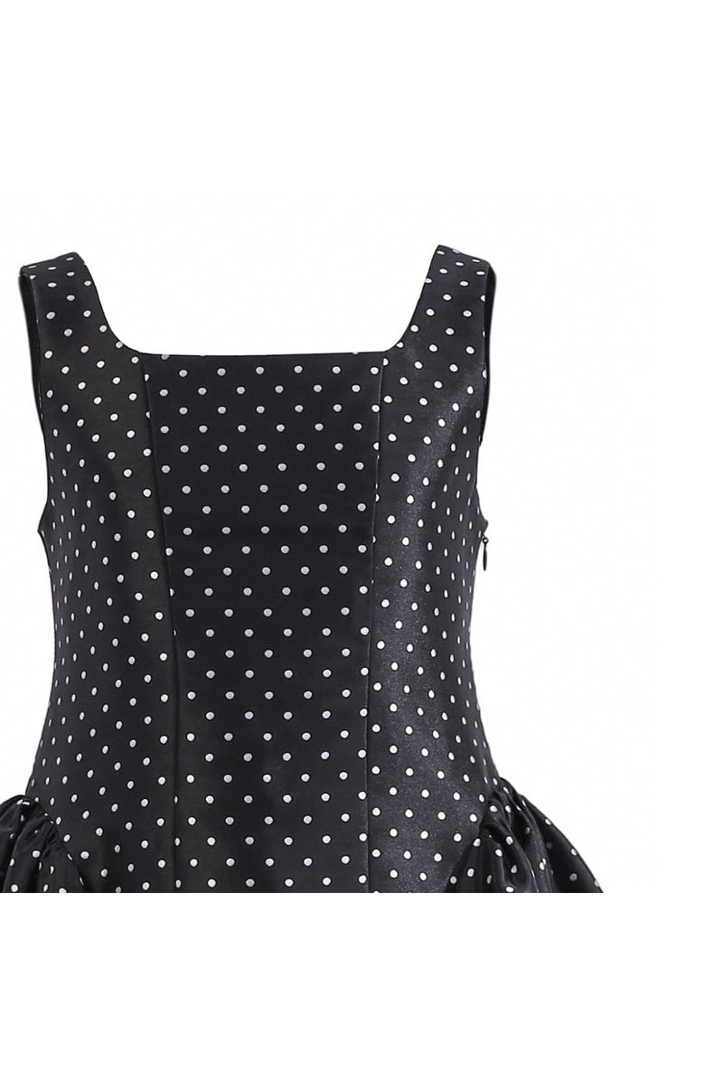 Tulleen Calivra Polka Dot Dress, Alternate, color, Black