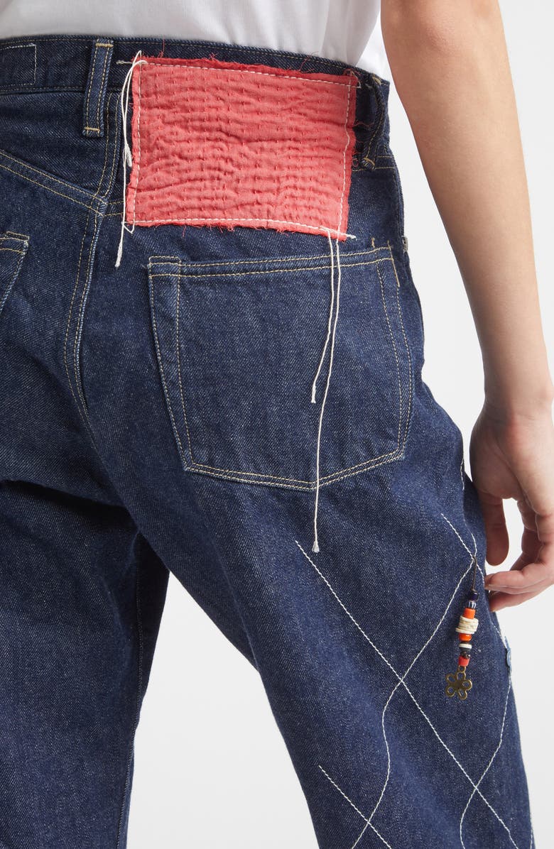 KURO Handscape Denim Bermuda Shorts, Alternate, color, Indigo