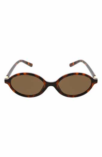53mm Slim Oval Sunglasses