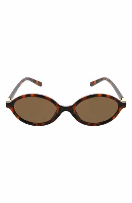 53mm Slim Oval Sunglasses