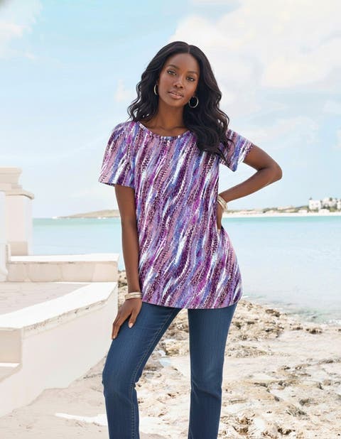 Plus Size Cotton Ultimate Crewneck Tee (Plus)