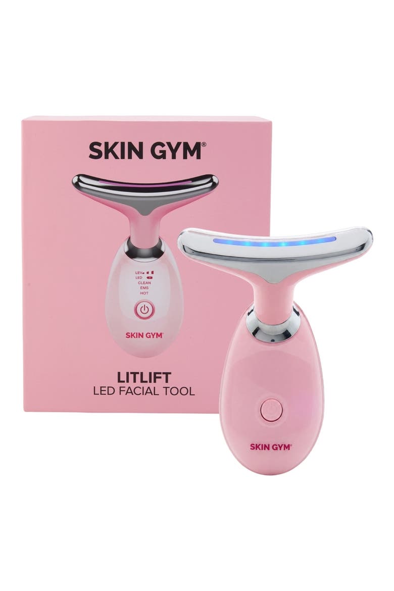 LitLift LED Facial Tool, Main, color, PINK