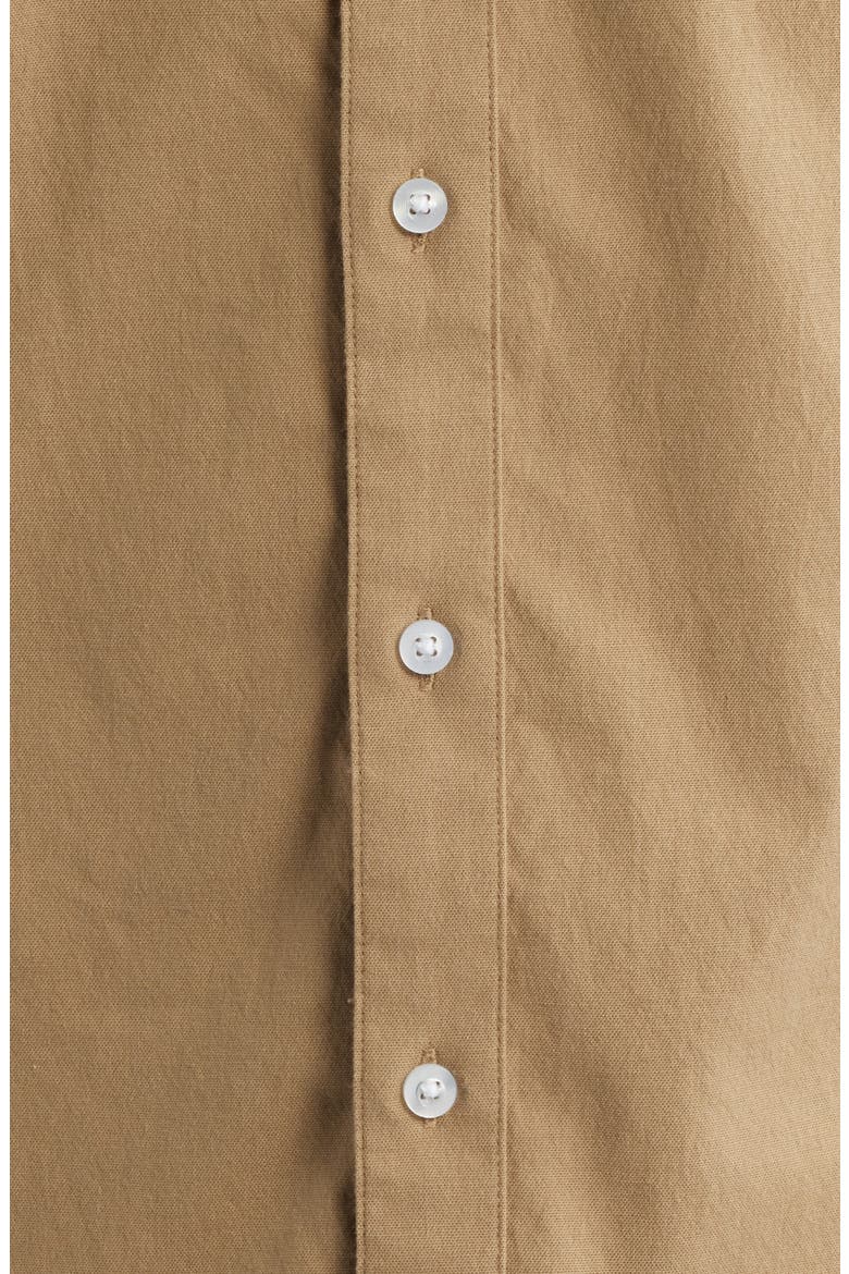 Sanford Short Sleeve Oxford Button-Down Shirt, Alternate, color, KHAKI
