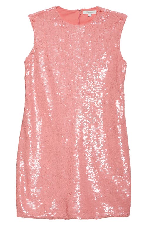 Jw Anderson Pink Sequin Shift Minidress In 340 Bubblegum