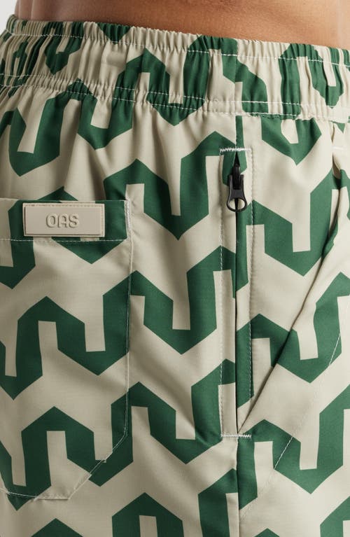 Oas Atlas Swim Trunks In Green