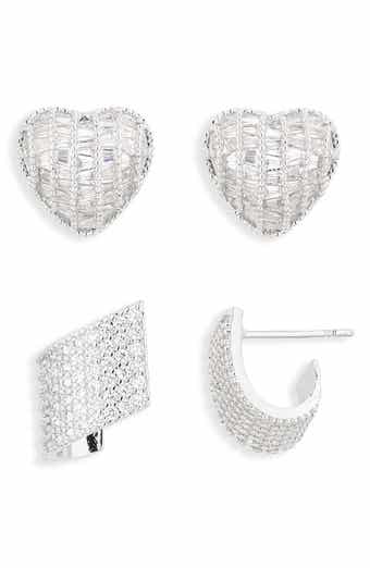 Cara Set of 2 Pavé Crystal Stud Earrings
