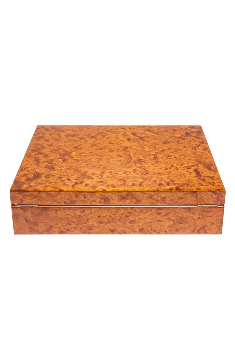 Rapport London HERITAGE TEN WATCH BOX, Alternate, color, Burr Walnut