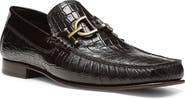 Donald Pliner Dacio Croc Embossed Bit Loafer