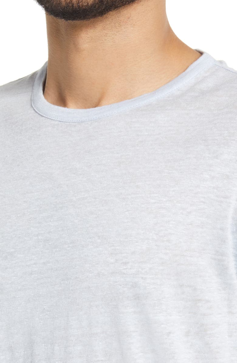 Vince Crewneck Linen T-Shirt, Alternate, color,