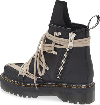 靴 Rick Owens Dr.Martens 1460 Quad Megalace Dr. Martens 1460 Quad Leather Sole Pentagram Jumbo Lace Boot Rick