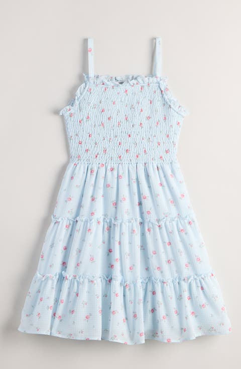 Kids' Floral Cotton Blend Sundress (Big Kid)