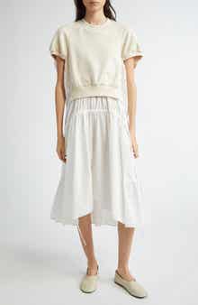3.1 Phillip Lim Short Sleeve Mixed Media Dress