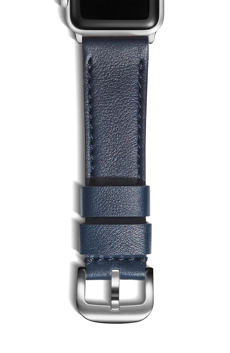 Shinola Leather 24mm Apple Watch<sup>®</sup> Watchband, Alternate, color, 