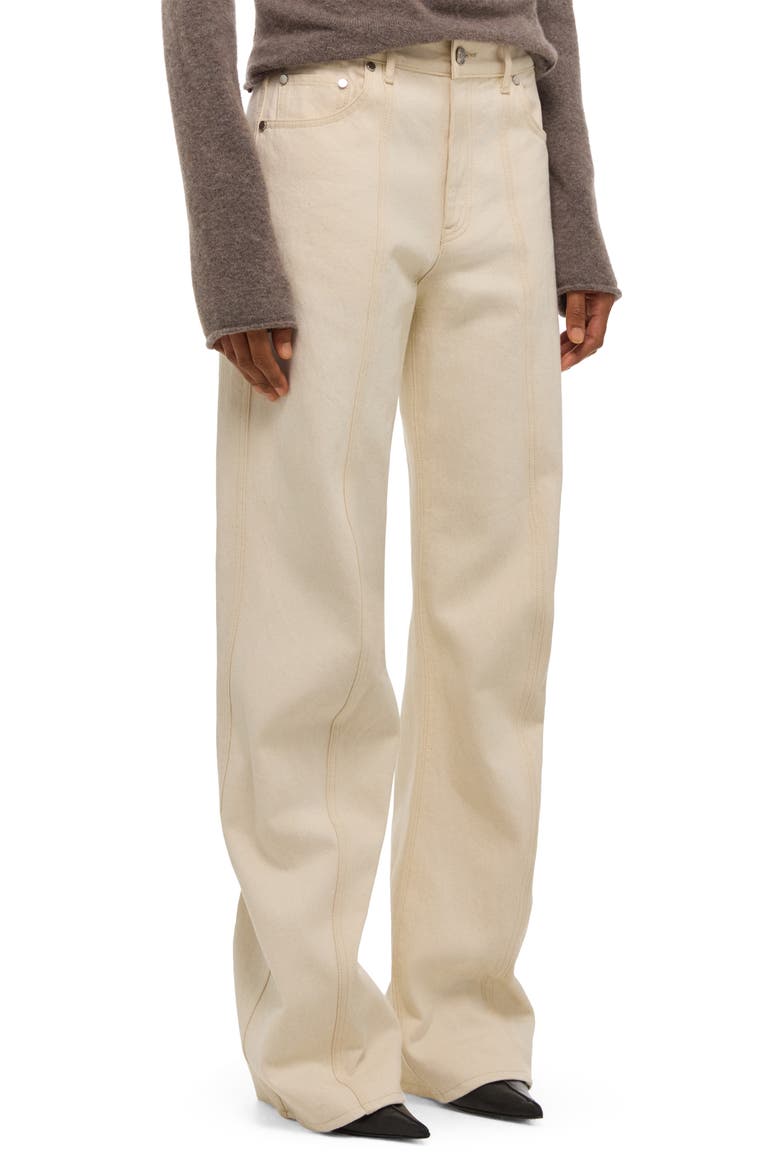 Wide Leg Jeans, Alternate, color, ECRU