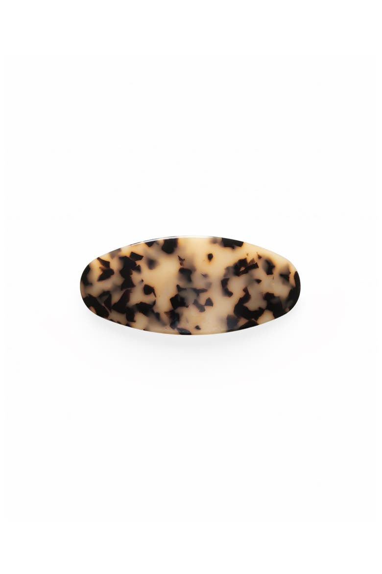 Jumbo Oval Barrette, Main, color, Blonde Tortoise