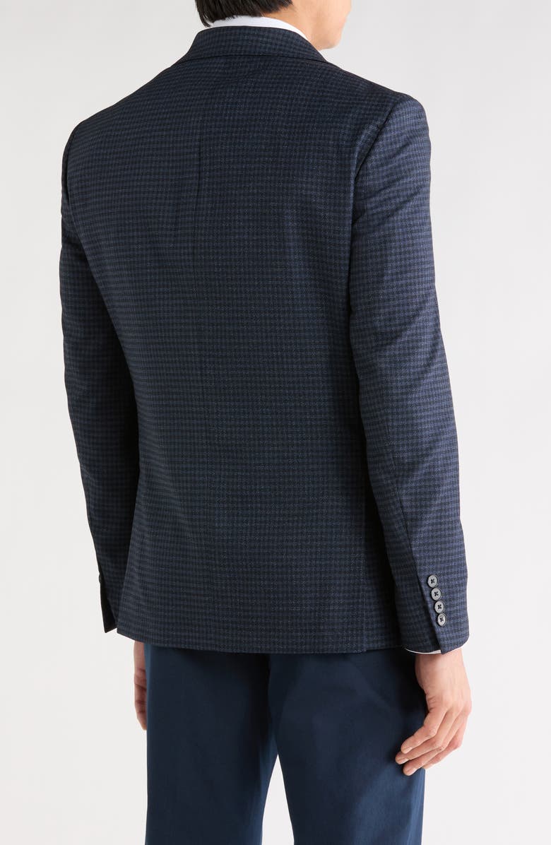 Calvin Klein Plaid Two-Button Sport Coat, Alternate, color, Blue