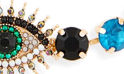 Tasha Evil Eye Crystal Necklace In Multi