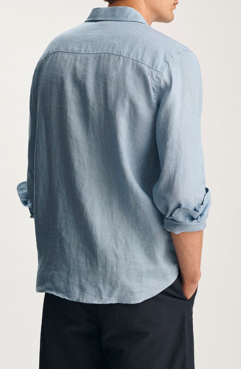 Mavi Jeans Regular Fit Linen Button-Up Shirt, Alternate, color,
