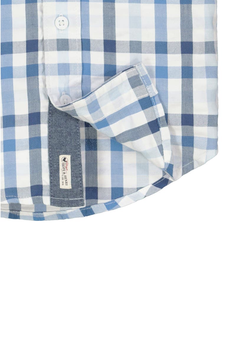 Hope & Henry Baby Boys' Seersucker Short Sleeve Button Down Shirt, Infant, Alternate, color, 