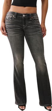 True Religion Joey Flap Pocket Low Rise Flare Jeans