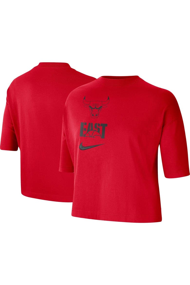 Women's Nike Red Chicago Bulls Essential Boxy T-Shirt, Main, color, Red