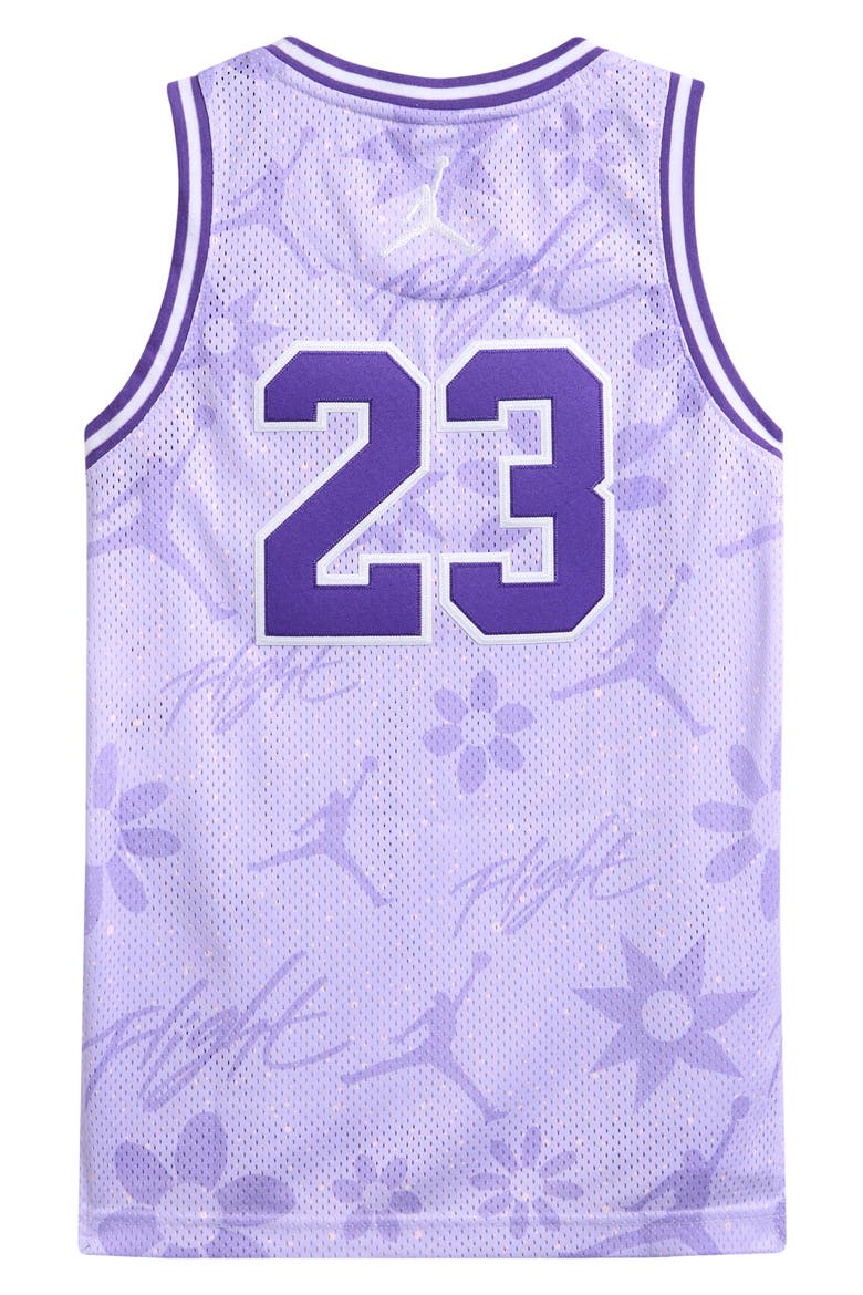 Kids' Jordan Print 23 Jersey, Alternate, color, VIOLET FROST