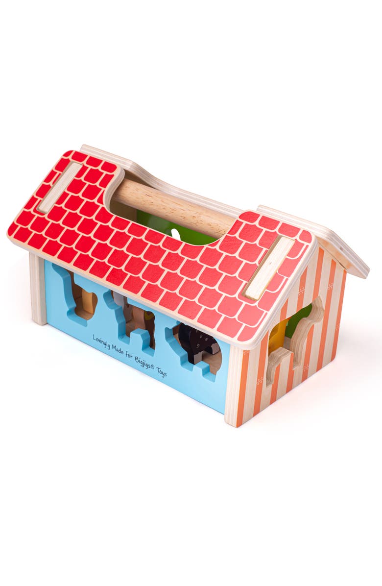 Bigjigs Baby Farmhouse Sorter, Alternate, color, 