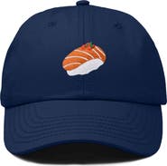 Dalix Salmon Sushi Embroidered Dad Cap