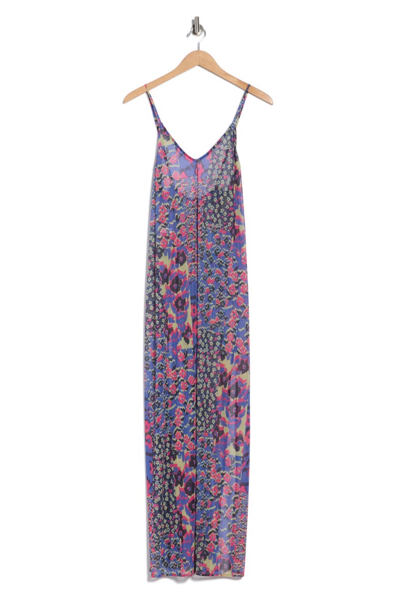 Debbie Cover-up Maxi Dress, Alternate, color, BLUE