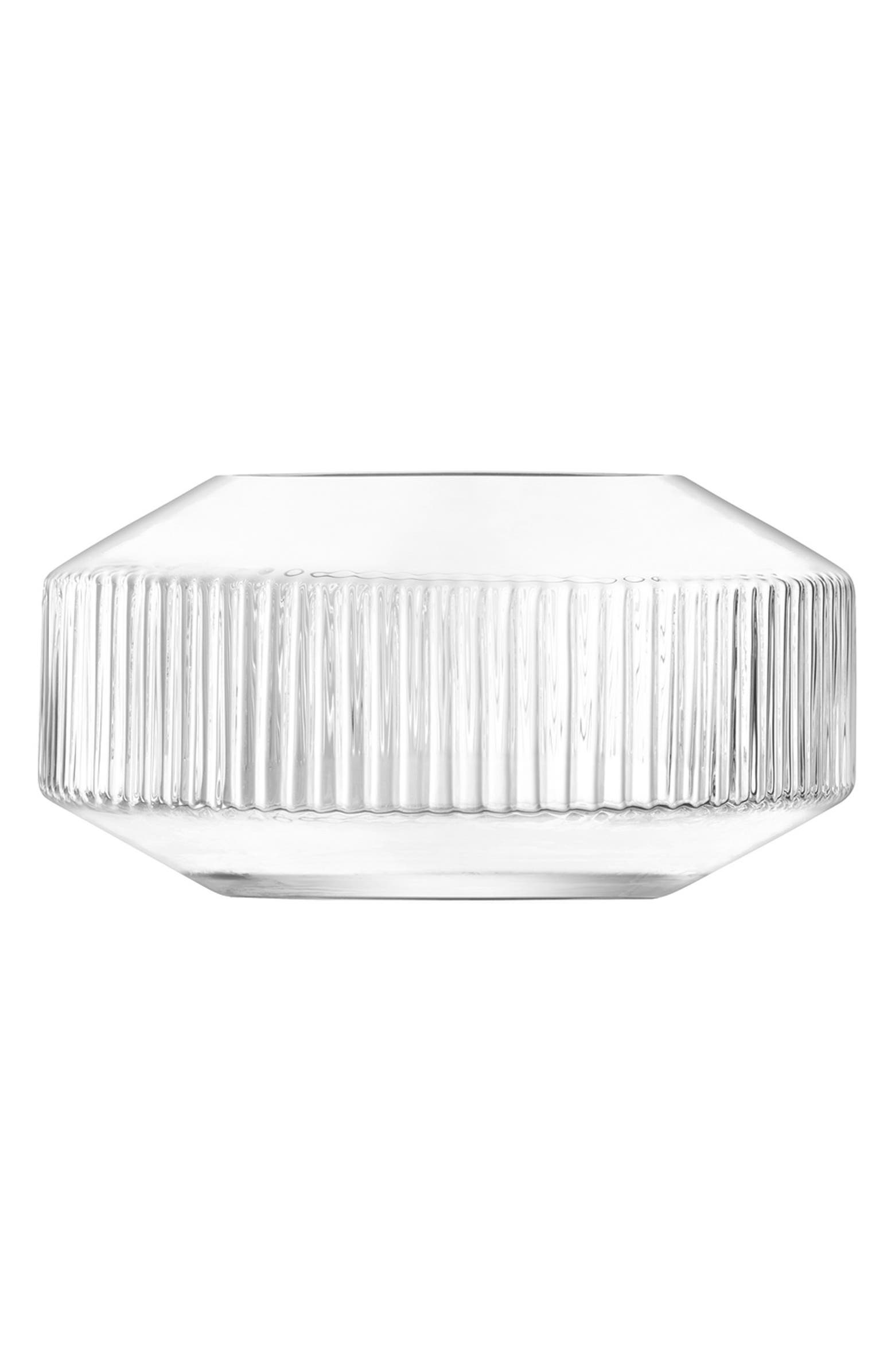 LSA Rotunda Wide Vase - Clear