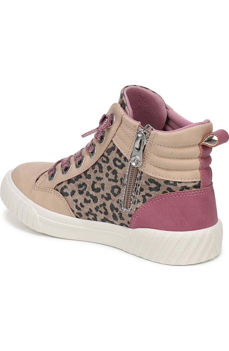 Blowfish Malibu Kids' Wanderland High Top Sneaker, Alternate, color, Leopard Canvas